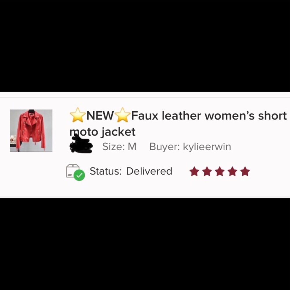 ☘️SALE☘️Vegan leather women’s short moto jacket - Picture 4 of 12